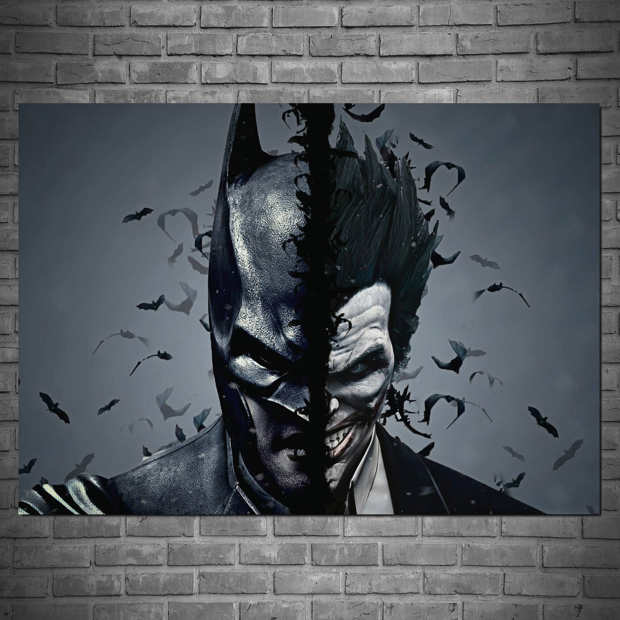 

Плакат "Бэтмен и Джокер, две половины, Batman vs Joker" (артикул 3543)