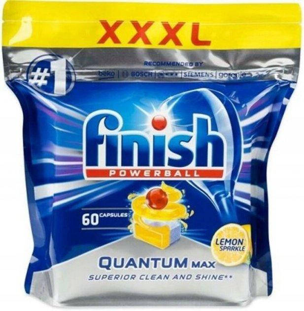 

Таблетки для посудомоечных машин FINISH QUANTUM Lemon max 60 шт