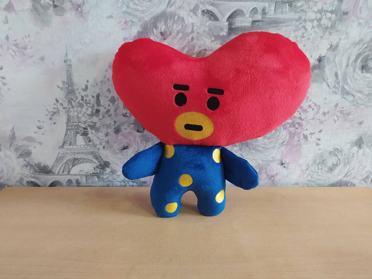 

Плюшевая мягкая корейская игрушка ТАТА tata BT21 группы BTS талисман Ким Тхэ Хена K-POP 35 см