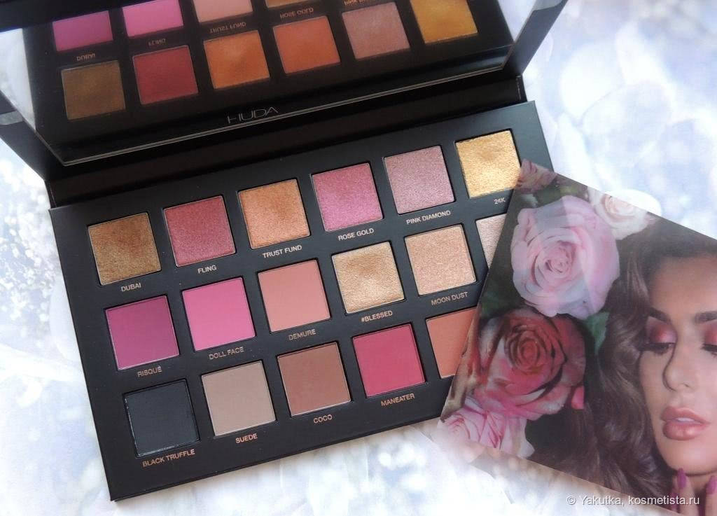 

Палетка теней для век Huda Beauty Rose Gold Remastered
