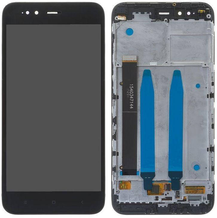 

Дисплей Xiaomi Mi A1, Mi5X с тачскрином и рамкой, оригинал, черный
