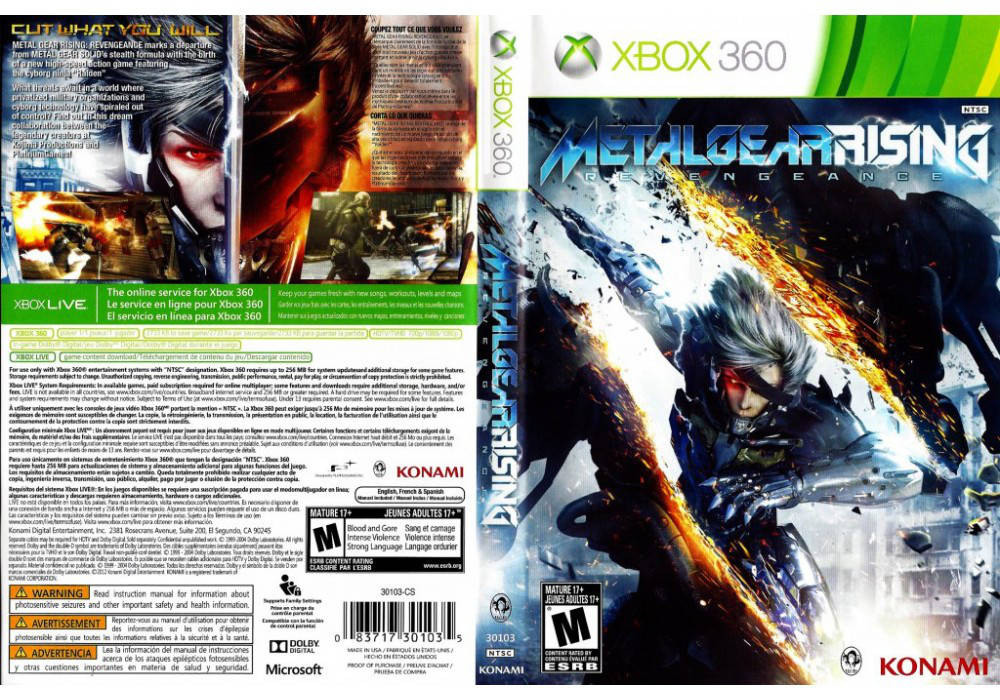 

Metal Gear Rising: Revengeance (русский текст)