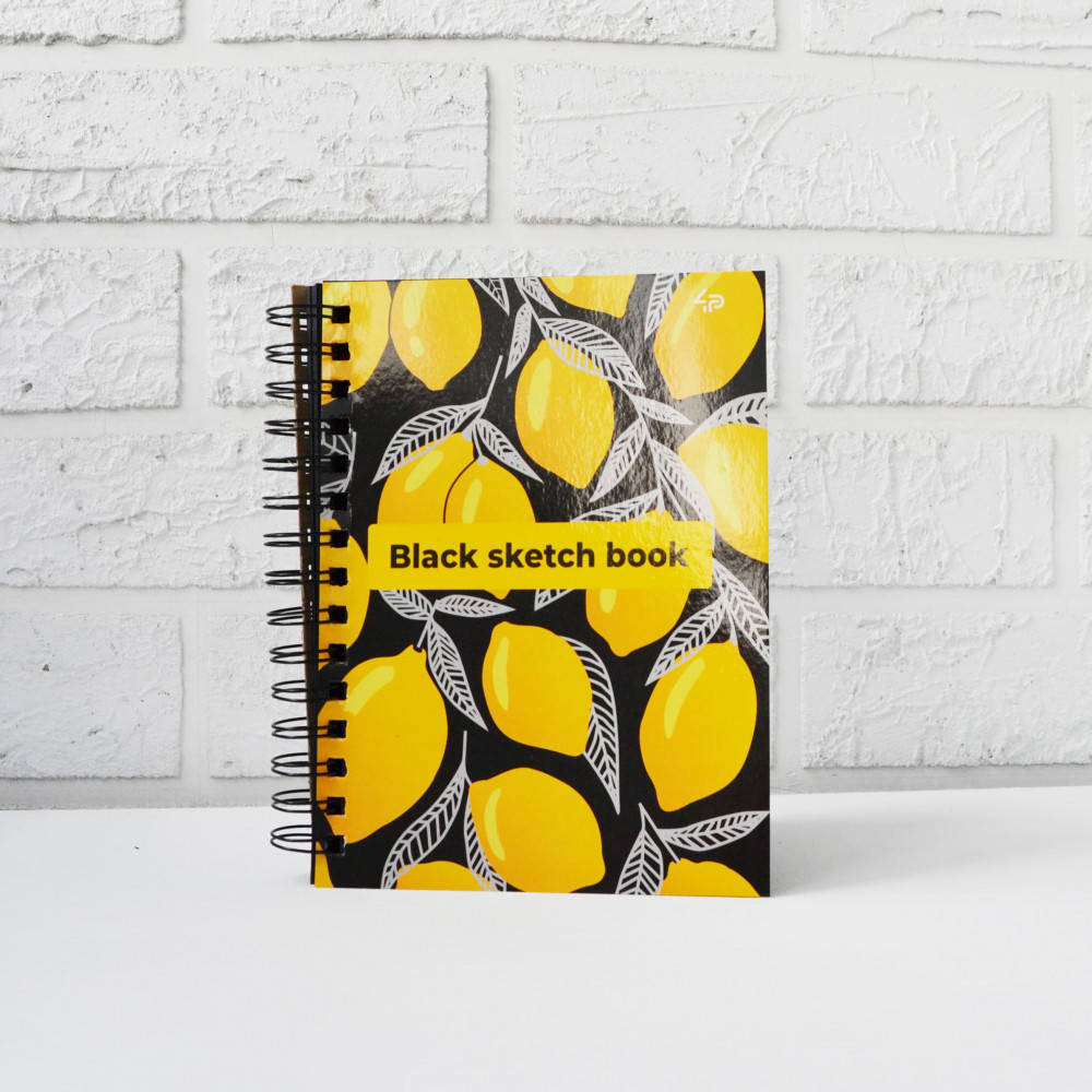 

Скетчбук 4Profi Black sketch book one А5 40 листов черная бумага 901418