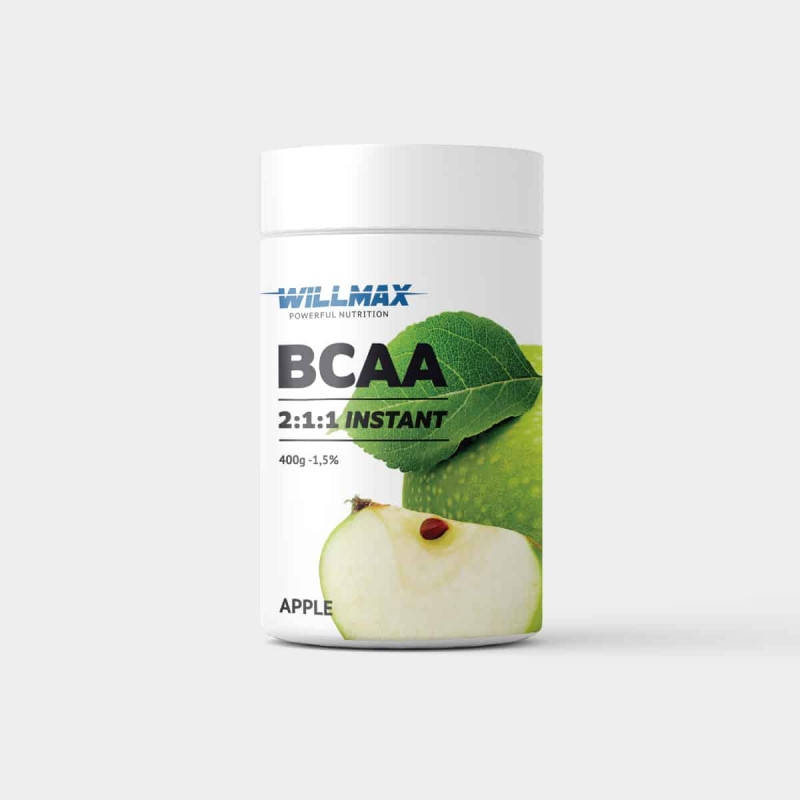 

Аминокислоты BCAA WILLMAX 2:1:1 Instant 400 г Яблуко
