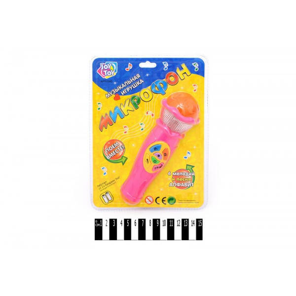 

Игрушка музыкальный Микрофон 7043 Joy Toy,6 мелодий,алфавит