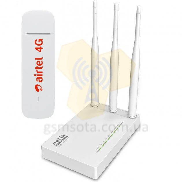 

4G/3G Wi-Fiроутер Netis 5230 + USB модем Huawei 3372h