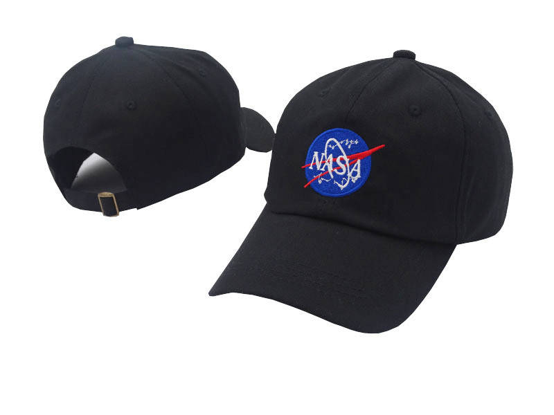 

Чёрная кепка бейсболка NASA мужская женская, Черный