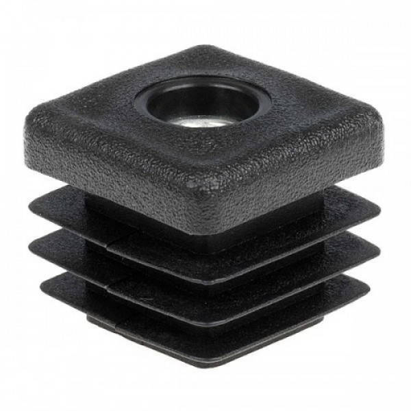 

Заглушка Термопласт на квадратную трубу 20х20мм с резьбой М6 Черная