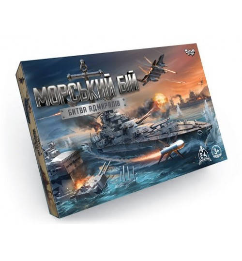 

G-MB-04U Настольная развлекательная игра Морской бой, Битва адмиралов на укр.языке