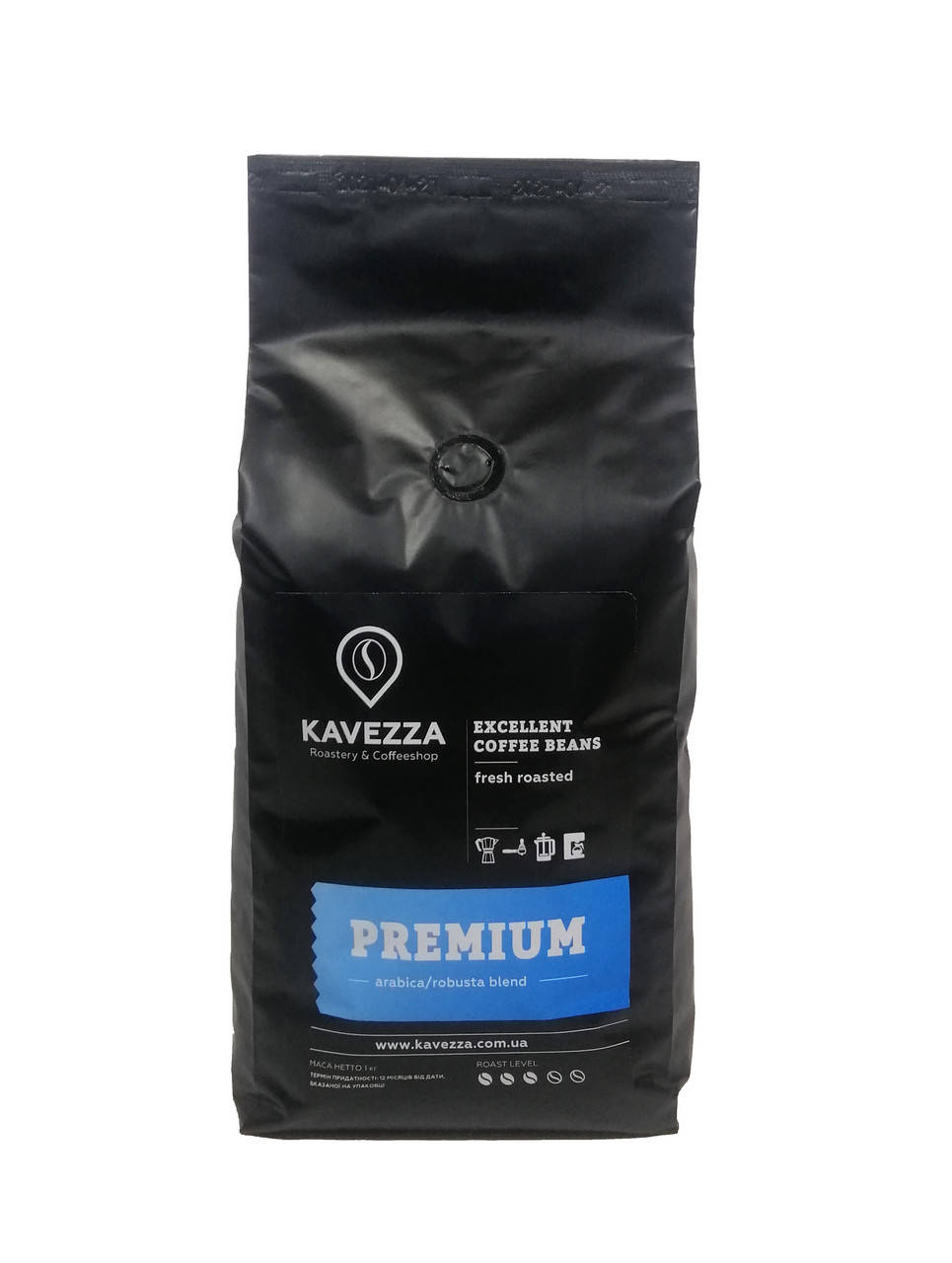 

Кава в зернах PREMIUM blend, 1 кг (арабіка 70% - робуста 30%)