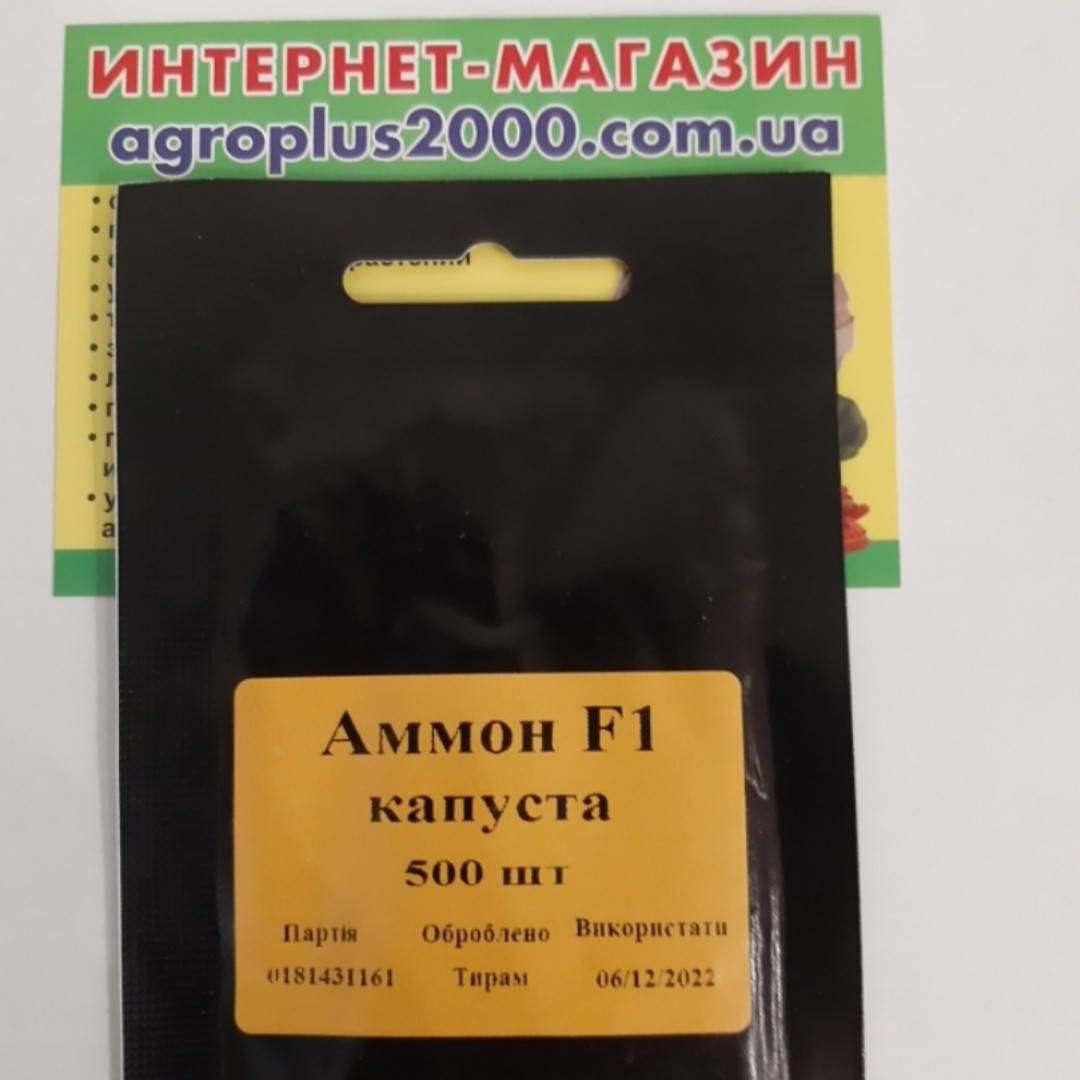 

Семена Капуста белокочанная поздняя Аммон F1, 500 семян Seminis LedaAgro