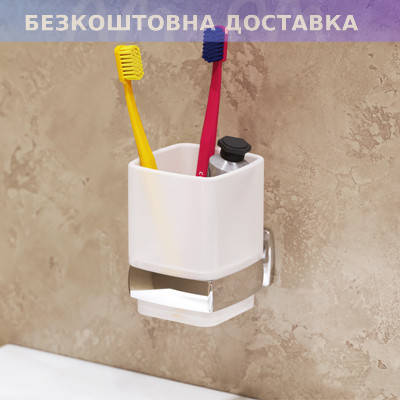 

Стеклянный стакан с настенным держателем AM.PM Gem A9034300