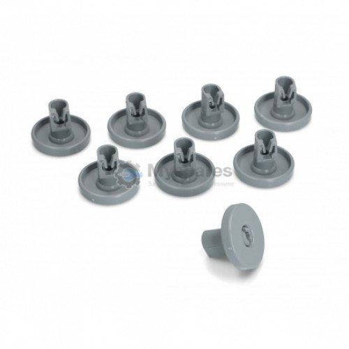 

Комплект колесиков 8 шт для нижней корзины ПММ AEG, Electrolux, Zanussi 50286964007, 50286965004 [00540200