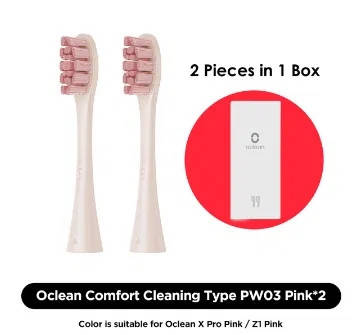 

Сменные насадки 2 шт для Oclean X / X PRO / Z1 /F1 /One /Air 2/SE pw03 розовые