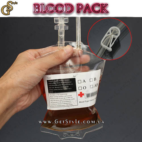 

Пакет переливания крови для напитков Blood Pack 2 шт