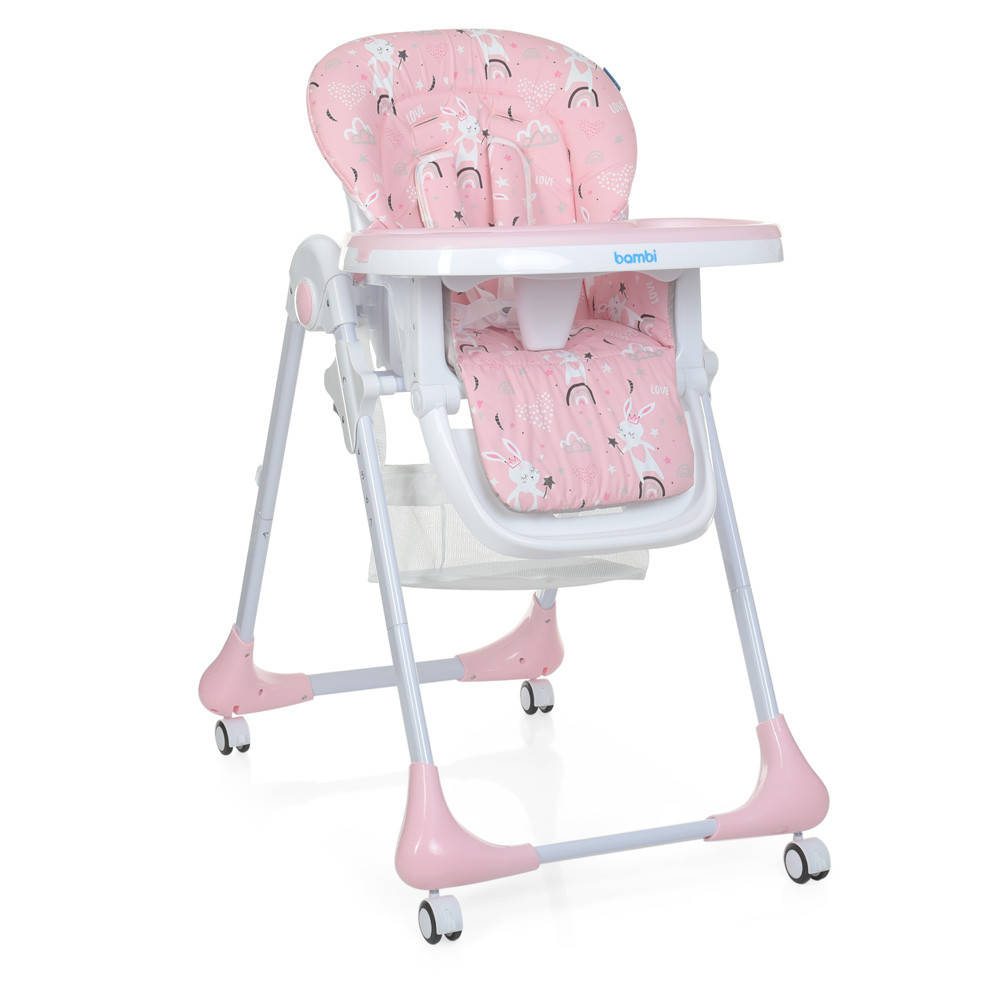 

Стульчик для кормления «Bambi» M 3233 Rabbit Girl Pink, Розовый