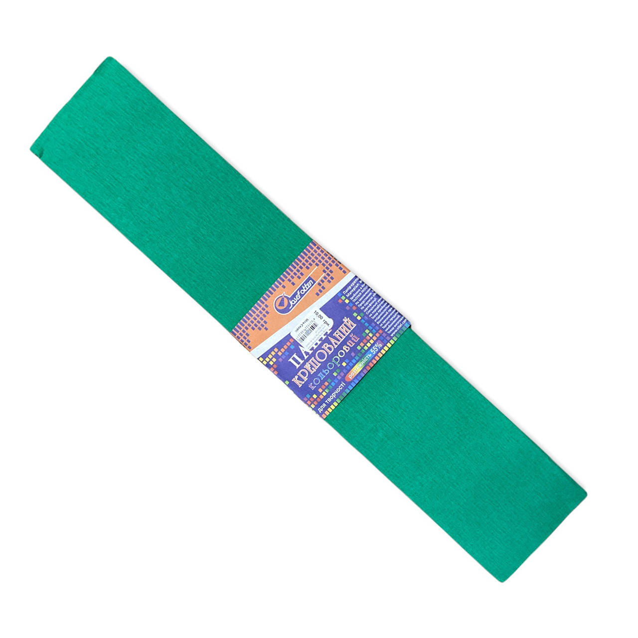 

Папір кольоровий крепований 50см*2м 55% зелений 55-8031KR, Зелёный