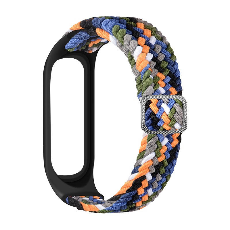 

Ремешок mi band 4 ремешок к браслету Mi Band 3 плетеный solo loop разноцветный