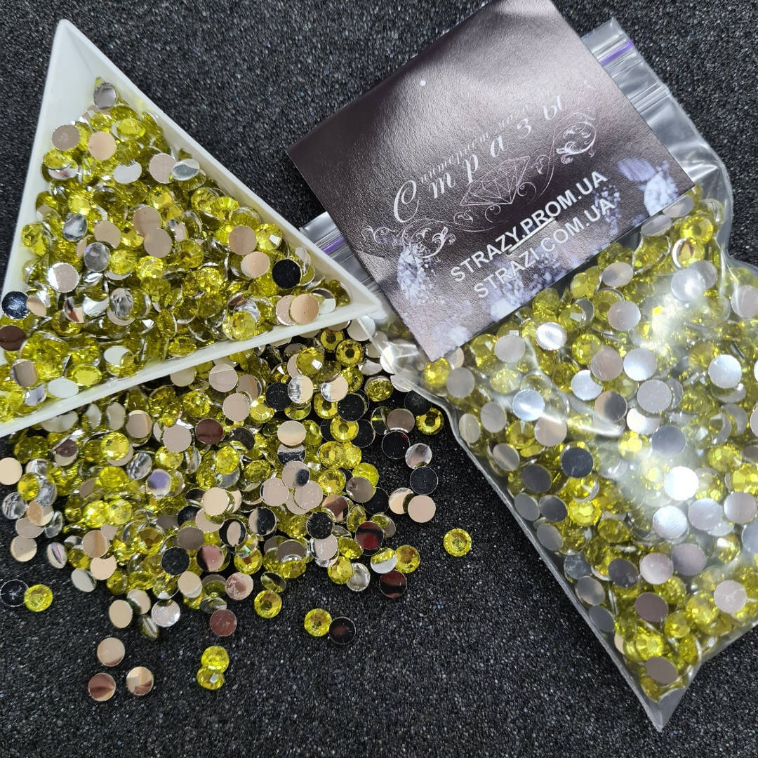 

Стразы акриловые ss20 (5,0мм) Citrine 1400шт