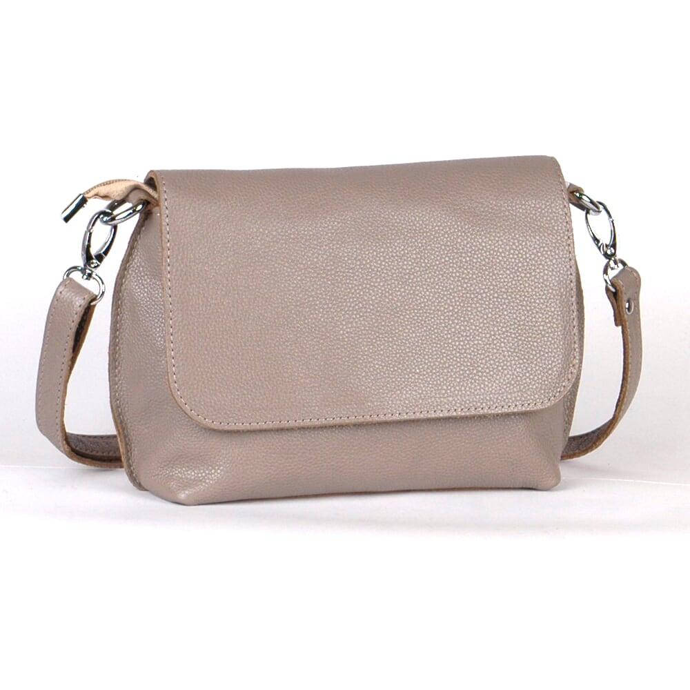 

Кожаная кросс-боди, цвет капучино, Кофе с молоком