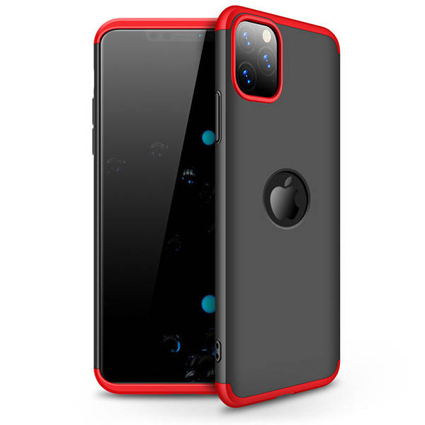 

Чехол GKK 360 для Iphone 11 Pro Бампер оригинальный с вырезом Black-Red