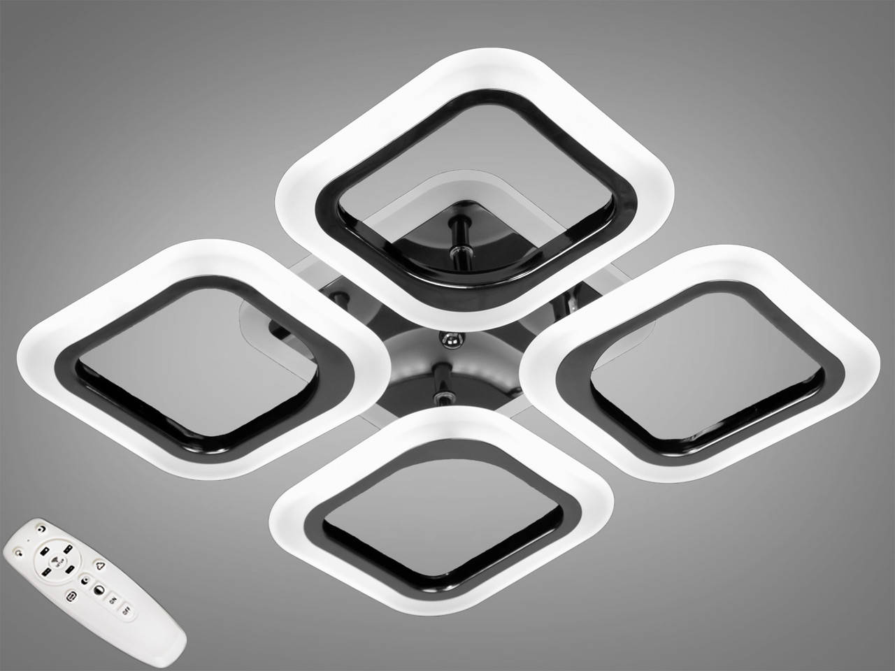 

LED-люстра с диммером и RGB подсветкой AS8060/4BHR LED RGB dimmer, Черный