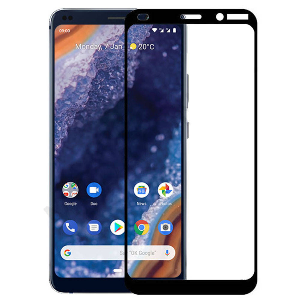 

Защитное стекло Full Screen Full Glue 9D Tempered Glass для Nokia 9 Purewiev