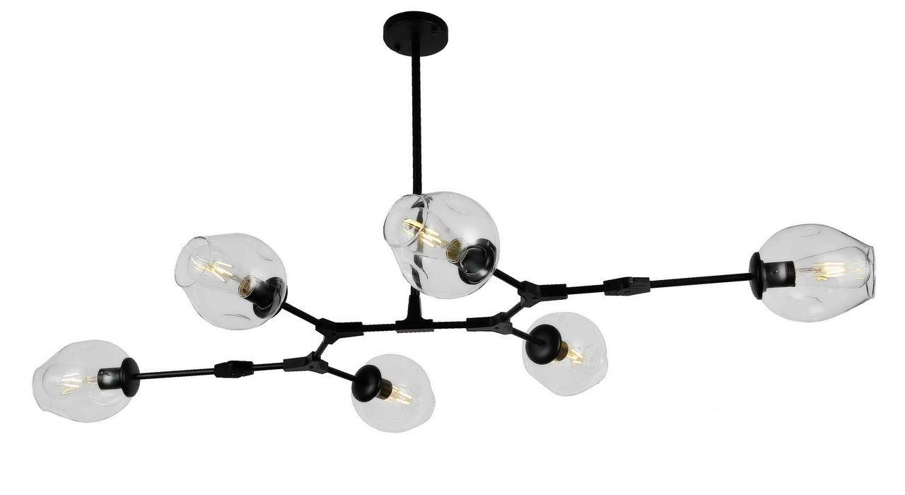 

Люстра молекула Levistella 752L7731-6 BK+CL, Черный
