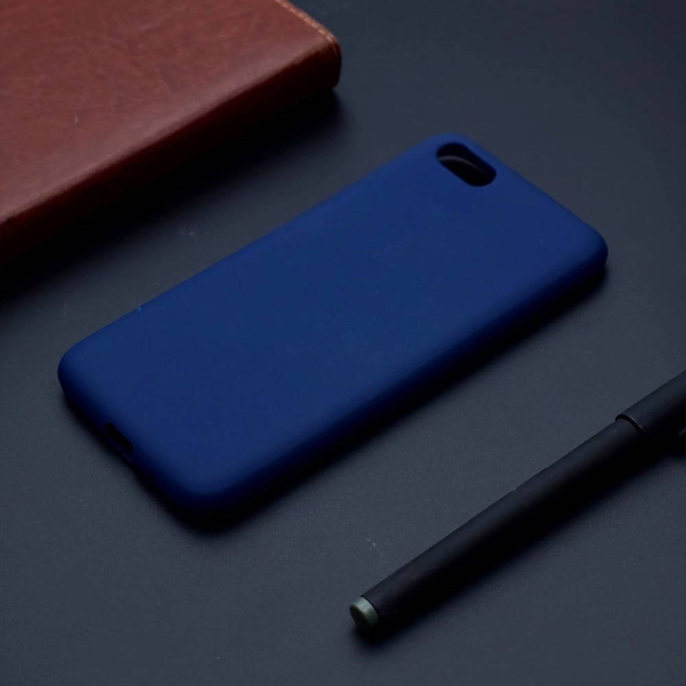 

Матовый чехол OneShot Huawei Y5 2018 (силиконовая накладка) (Хуавей У5 18), Синий