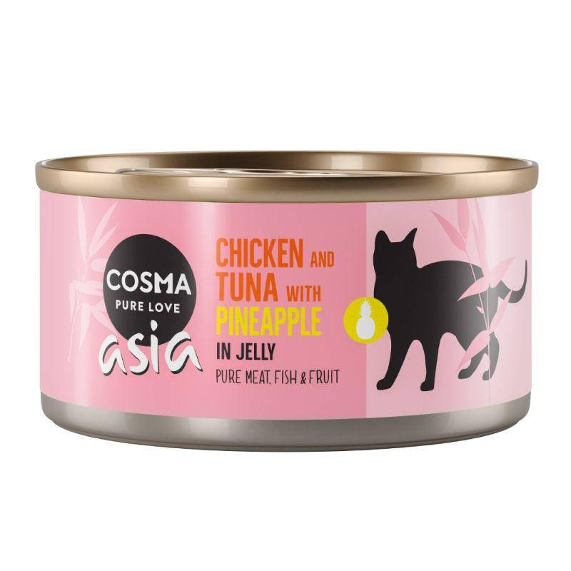 

Консервы для котов Cosma Asia курица,тунец и ананас в желе 170г