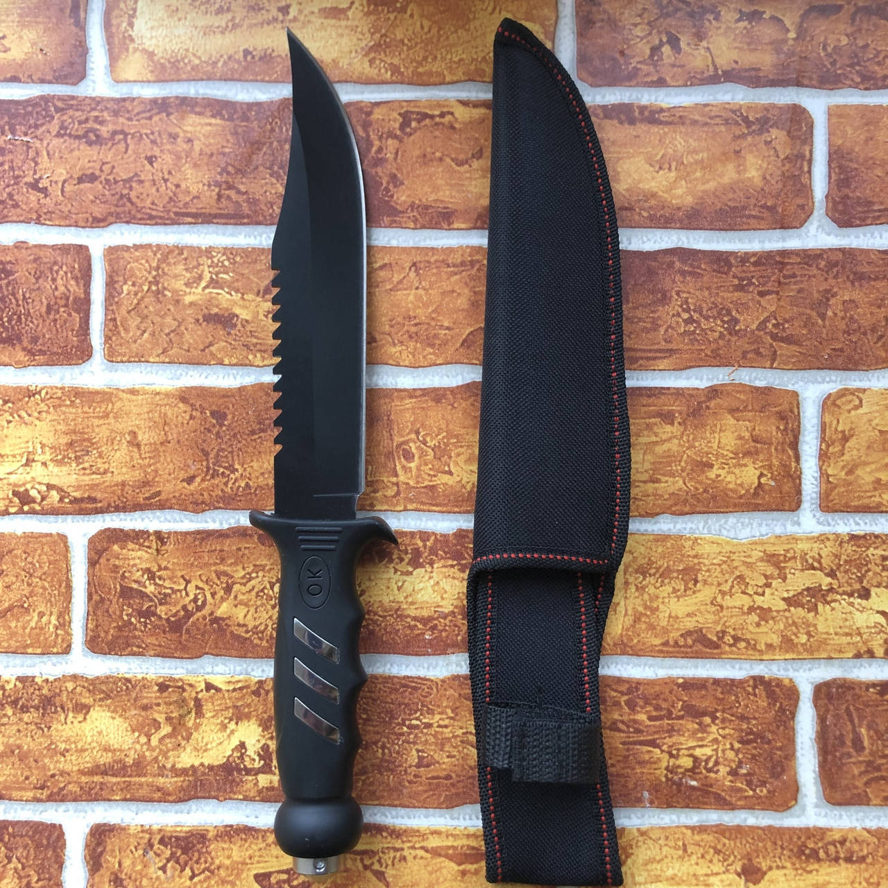 

Тактический нож 31,5 см, Черный