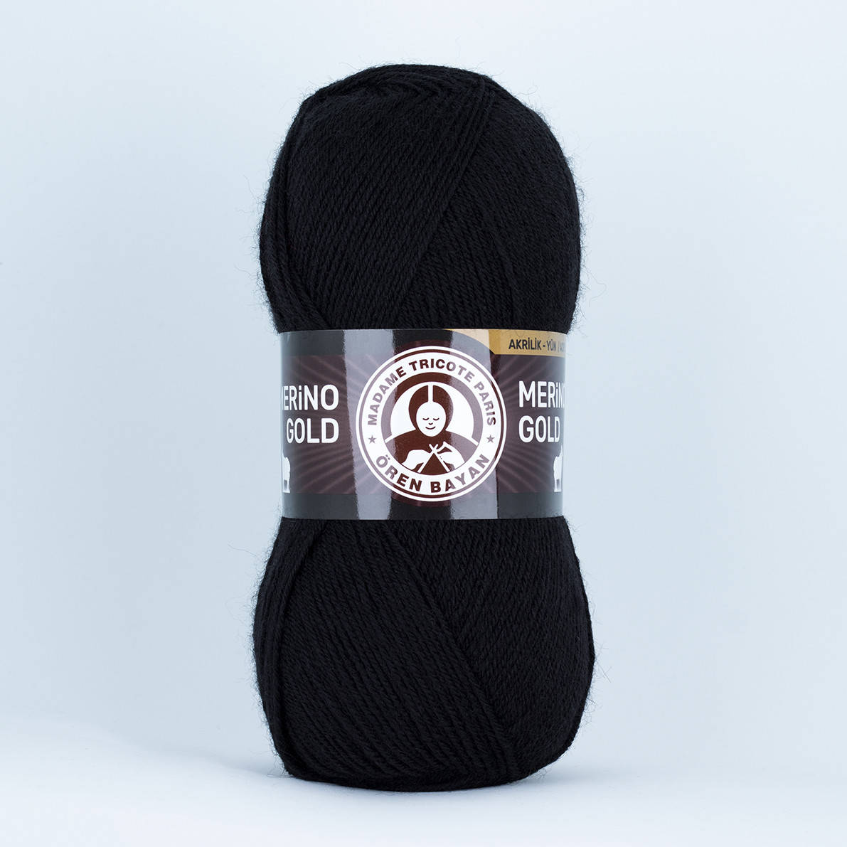 

Madame Tricote Merino Gold № 999 черный