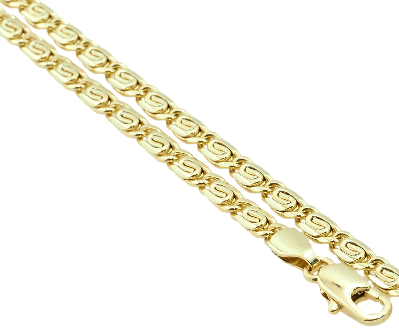 

Цепочка Xuping Позолота 14K "Плетение Улитка" длина 50см х 3мм