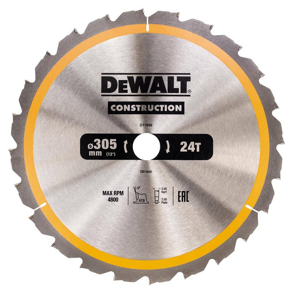 

Диск пильный 305 х 30 (24Т) DeWALT DT1958(1568806702)(2025874267756)