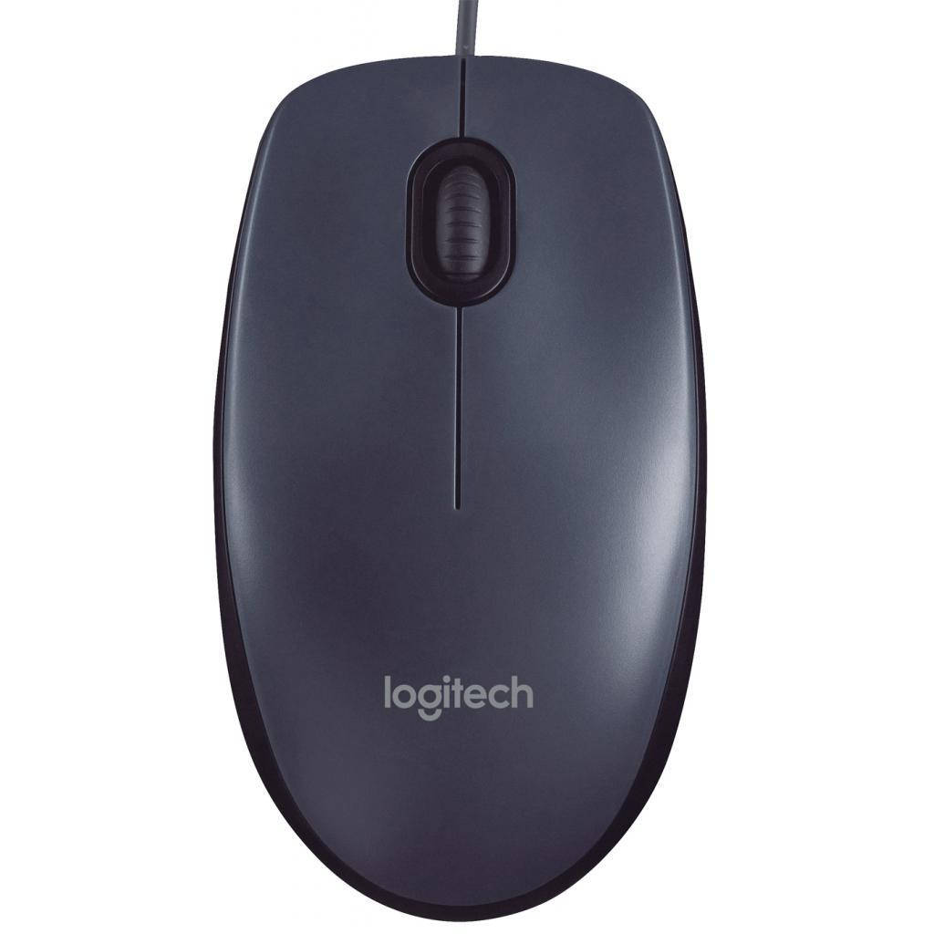 

Мышь Logitech M90 Optical Mouse USB Dark (910-001794), Серый