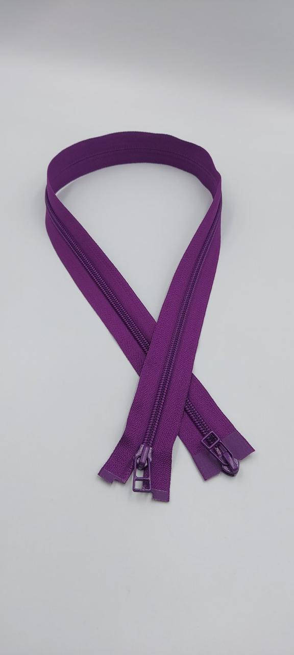 

Молния спираль, YKK, фиолетовая , 2 бегунка, тип 5, 75 см, Фиолетовый