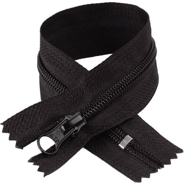 

Молния спиральная DALH (Т-5), (25см), один бегунок, неразъемная, автомат, черный (580)