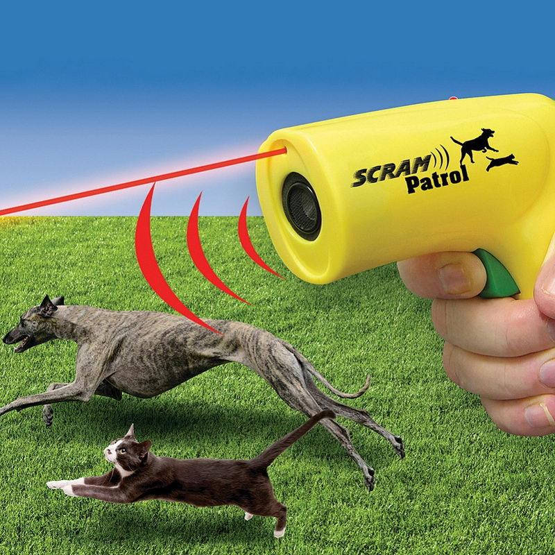 

Ультразвуковой отпугиватель от собак с лазером Scram Patrol