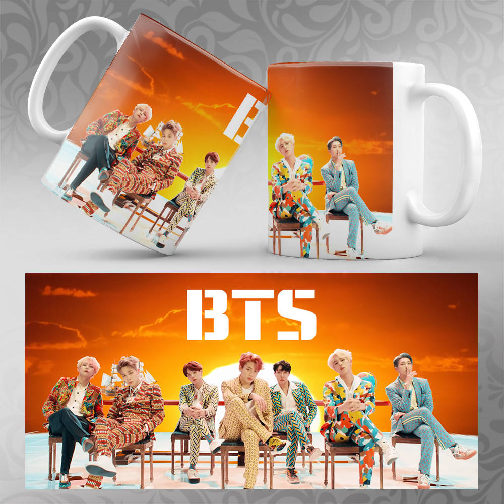 

Чашка K-Pop BTS 034, Белый