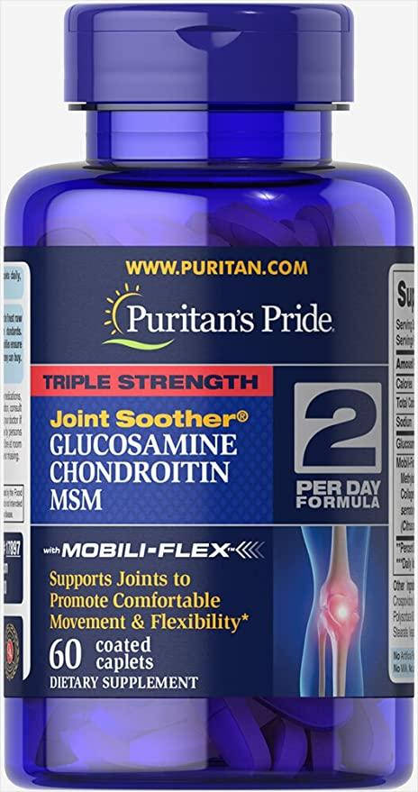

Хондропротектор Puritan's Pride Triple Strength Glucosamine Chondroitin 60 капс.