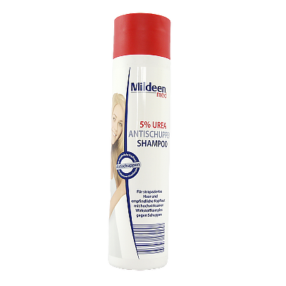 

Шампунь проти лупи Мілдін з сечовиною Mildeen med 5%urea 250ml 12шт/ящ (Код : 00-00011667)