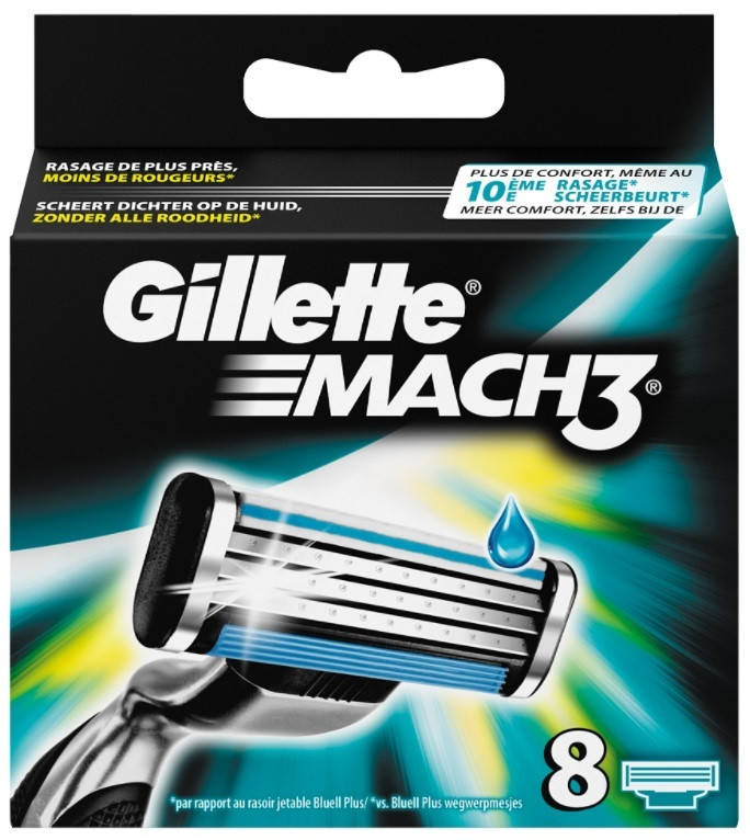 

Сменные кассеты для бритья Gillette Mach3 8 шт.