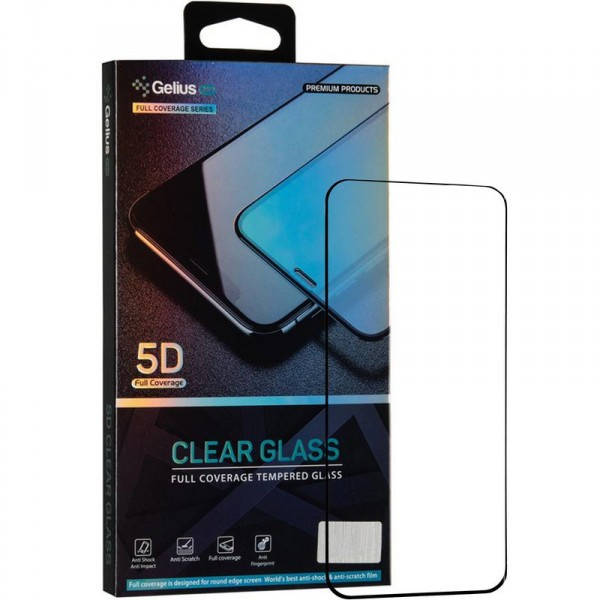 

Защитное стекло Gelius Pro 5D Full Cover Glass для Xiaomi Mi 11 Black (2099900836886), Черный