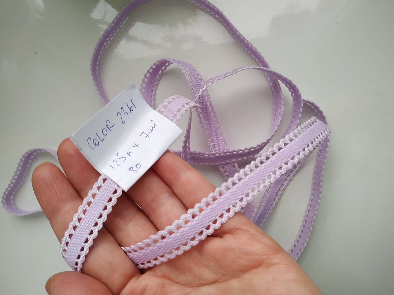 

Резинка бретельная швейная для бюстгальтера светло сиреневая