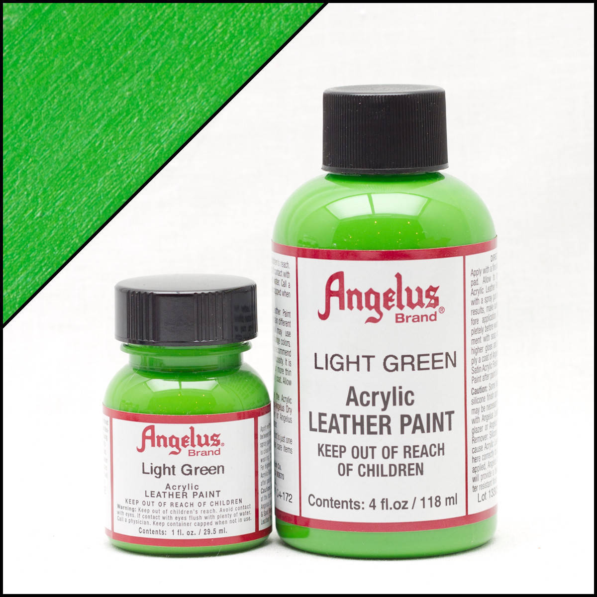

Краска для кожи Angelus Light Green (светло-зеленый), Зелёный