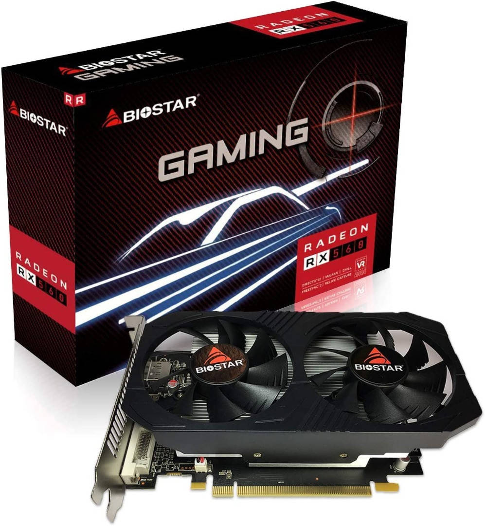 

Видеокарта BIOSTAR AMD Radeon RX 560 4GB (VA5615RF41-TBHRA-BS2) (VA5615RF41) Новое (A)