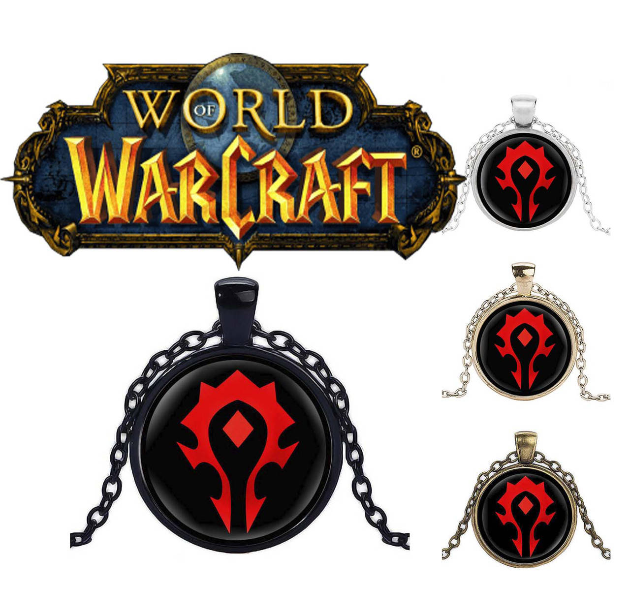 

Кулон символ Орды Warcraft Варкрафт