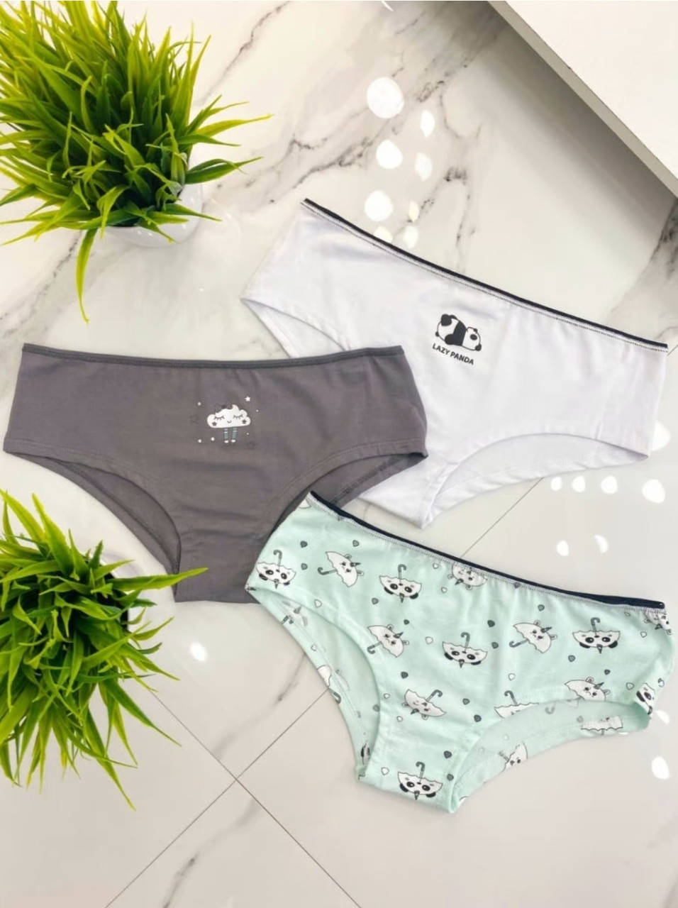 

Женские трусики шорты комплект 3шт