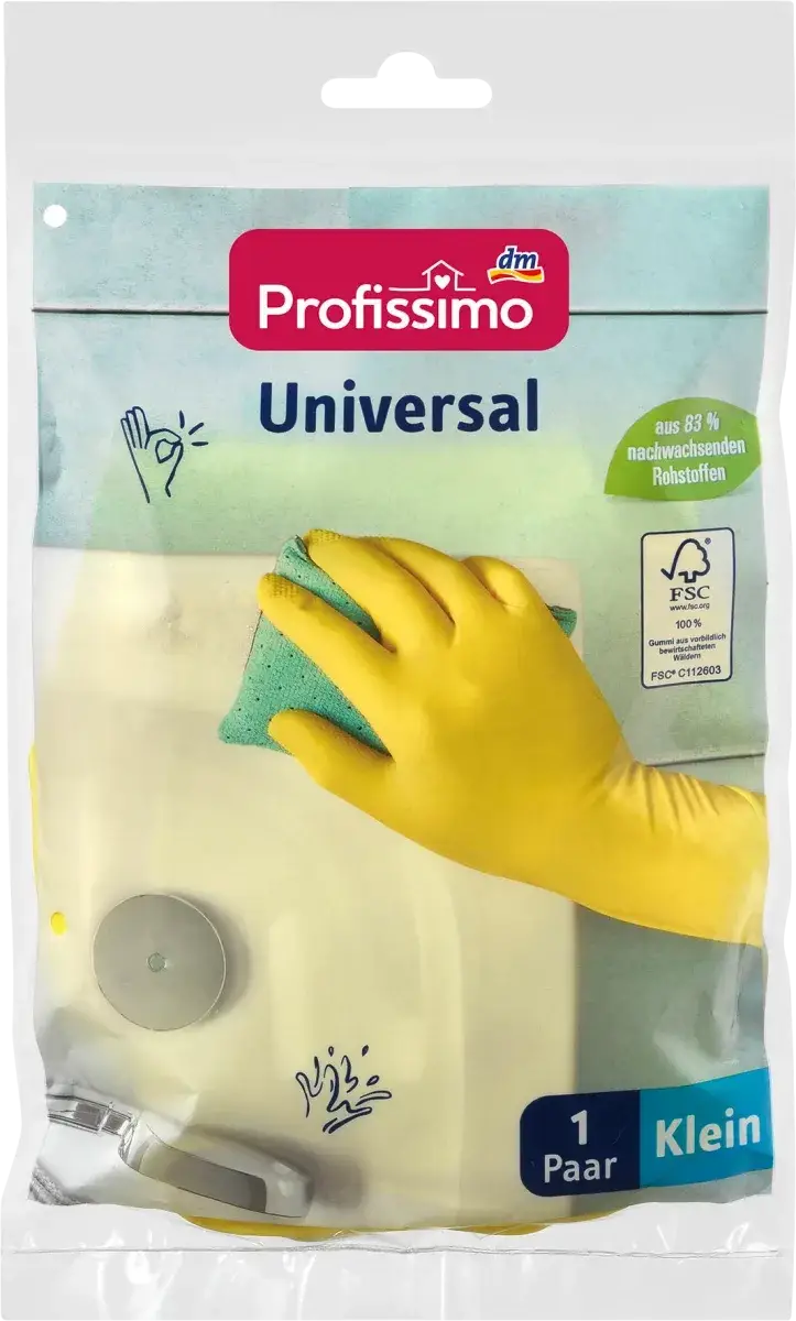 

Резиновые перчатки для уборки в доме Profissimo Klein, 1 шт.