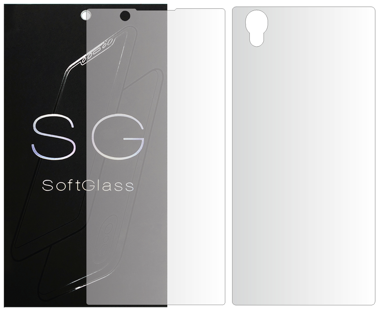 

Полиуретановая пленка Sony Xperia L1 Dual G3312 Комплект: для Передней и Задней панели SoftGlass, Прозрачный